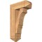 Ekena Millwork Balboa Arts and Crafts Smooth Bracket w/ Offset Brace, Western Red Cedar, 7 1/2"W x 20"D x 32"H BKT0806X20X32BOA03SWR - alternate 1